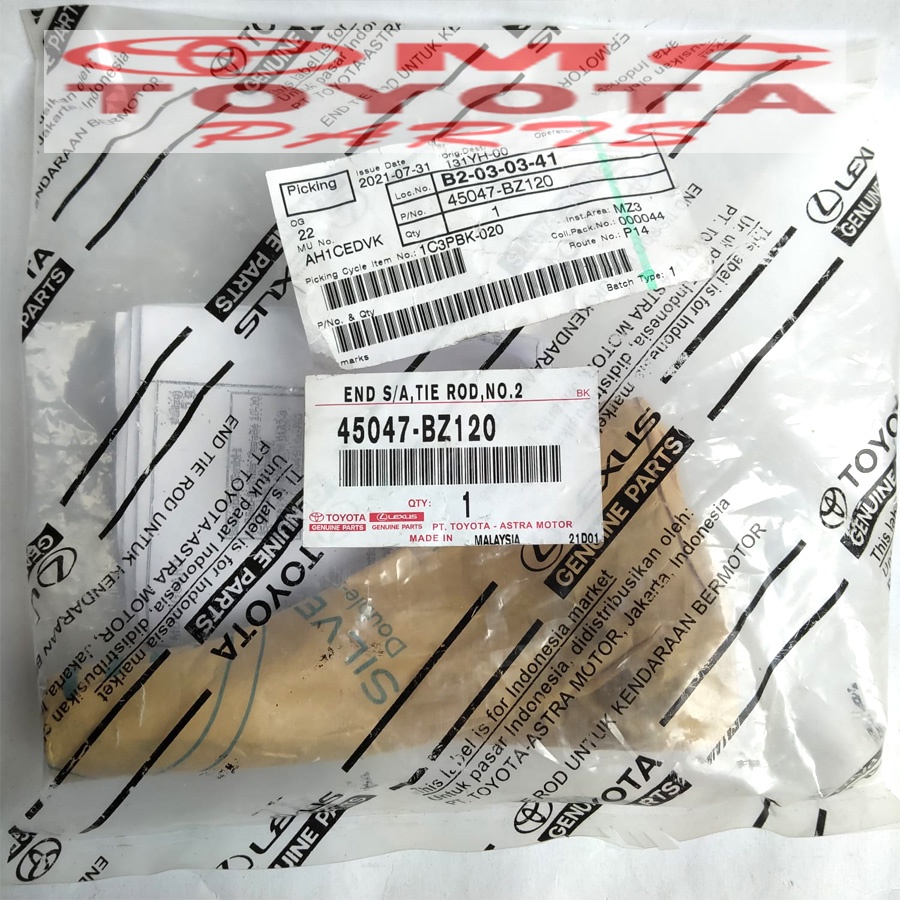 Tierod Tie Rod Depan Kiri All new Avanza Xenia 45047-BZ120