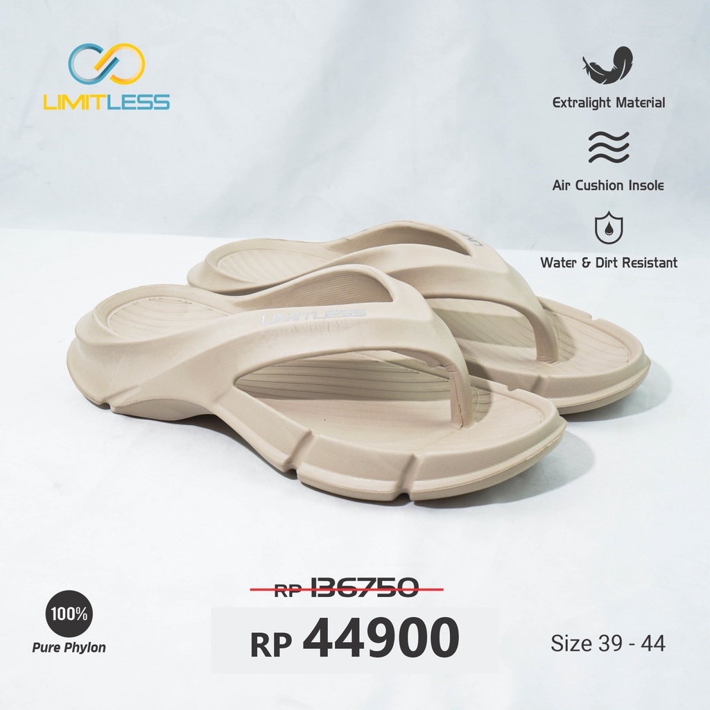 Sandal Jepit Pria Karet Nyaman Sendal Pria Japit Limitless Sandal Cowok Terbaru Simpel Elegant Kekinian Murah