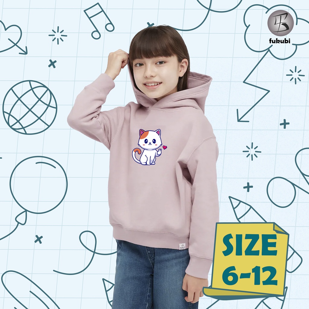 jaket hoodie anak anime karakter hewan lucu jaket ulang taun anak usia 5.6.7.8.9.10.11 tahun