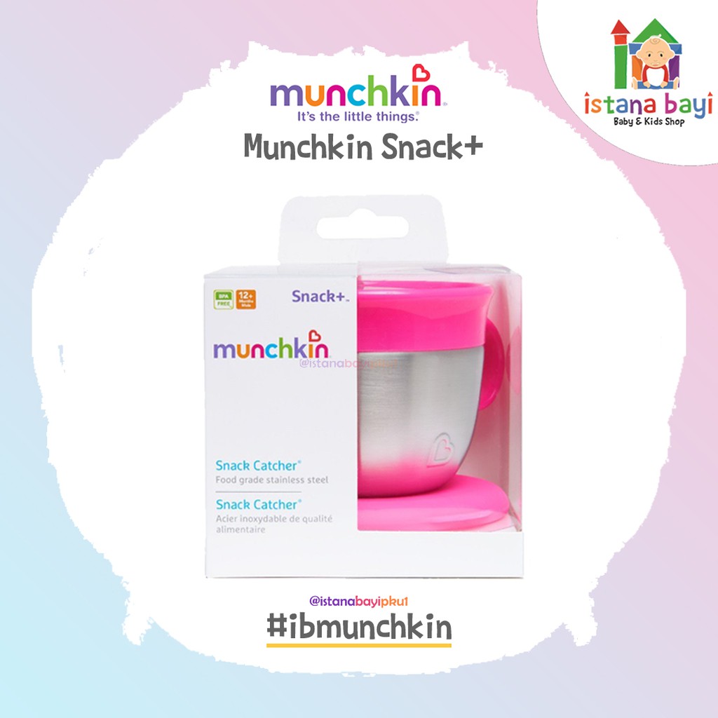 Munchkin Snack Plus Stainless Steel Snack Catcher - Tempat Snack