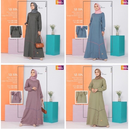 (READY STOK) GAMIS NIBRAS TERBARU EDISI 2021 NB A98