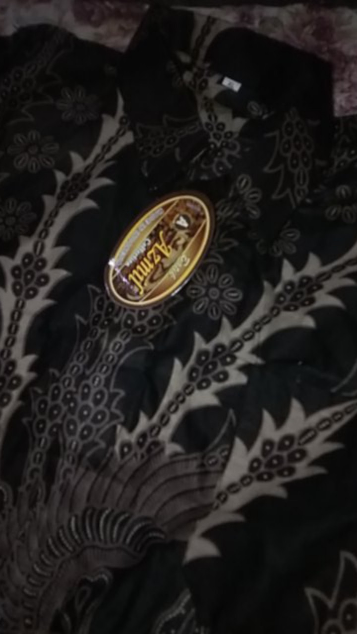 Risna Batik Hrb026 Kenongo Hem Kemeja Batik Pria Lengan Pendek Katun Primis Premium Halus M L Xl