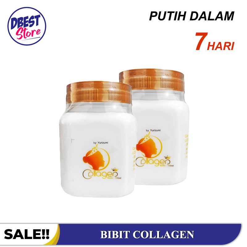 Bibit Collagen - Lotion Ampuh Pencerah Kulit Tubuh dan Wajah dengan Kolagen Murni - Gratis Ongkir