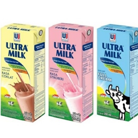 

ULTRA MILK UHT 125ML - susu Full cream / cokelat / strawberry