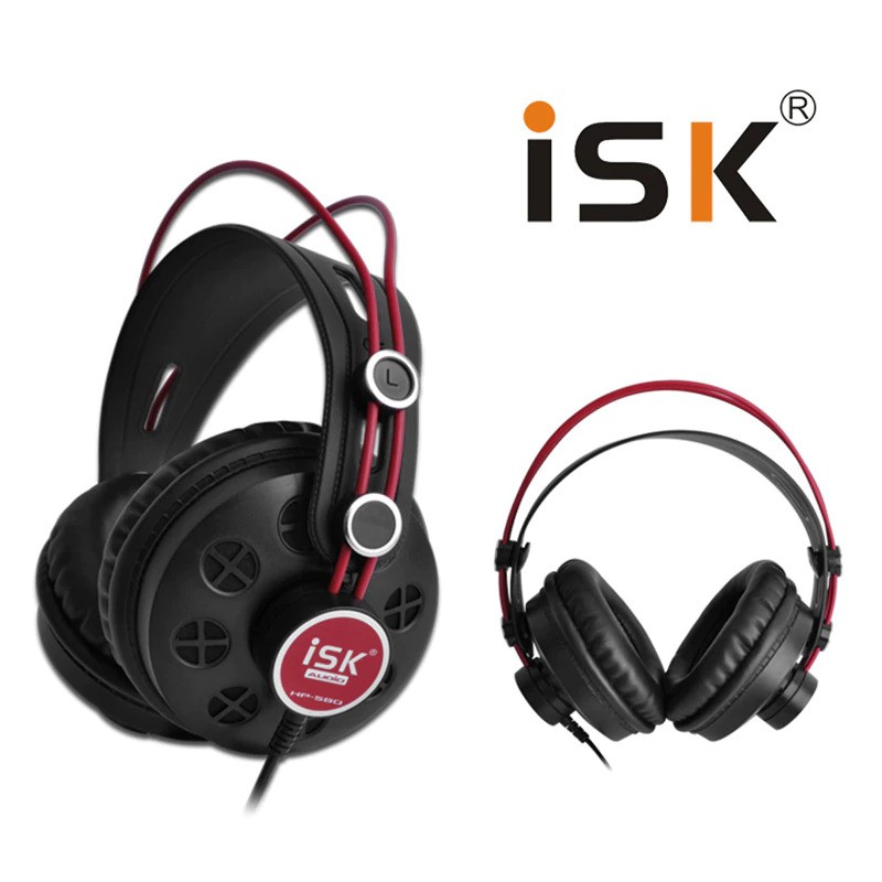 ISK Monitoring Headphone Studio Pro DJ Semi-open - HP-580 - Black