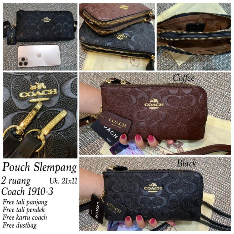 Coach ori import!!!selempang dompet wanita/pouch hp/tas serbaguna multifungsi