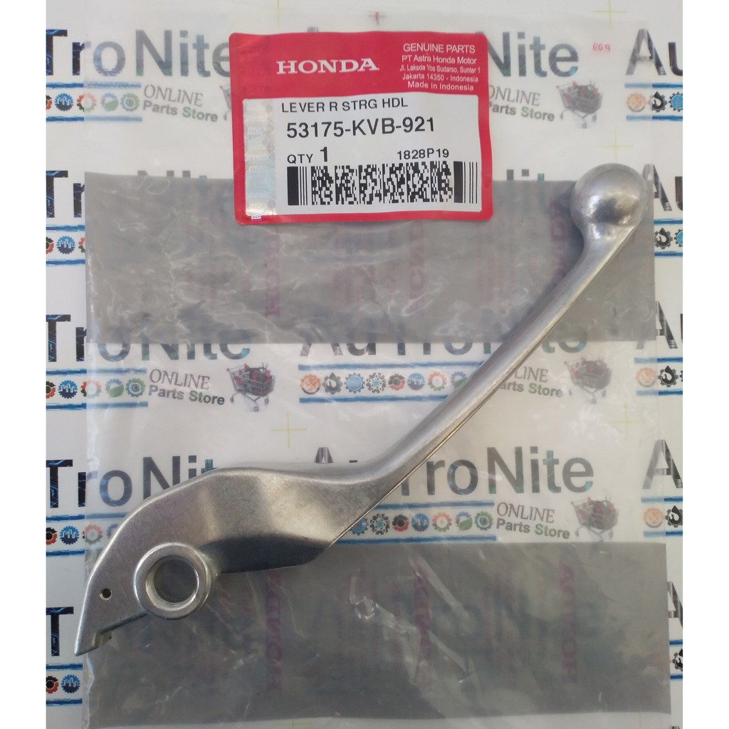 Lever R Steering Handle Rem kanan 53175-KVB-921 Silver Original Honda Beat Pop Vario 110 LED CBS FI 