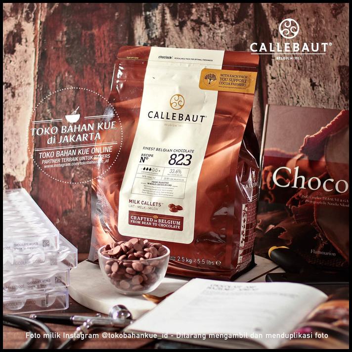 

Callebaut Milk 2,5Kg 823 33,6% Chocolate Couverture Cokelat Susu Coin