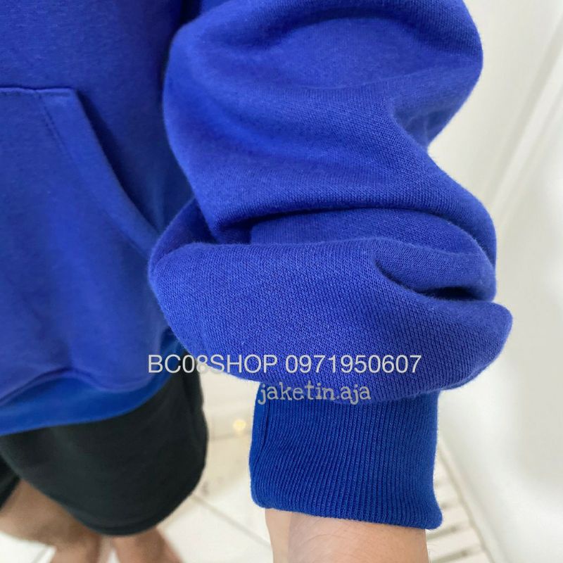 (S - 6XL) Hoodie MARK NCT Egg BIG SIZE OVERSIZE Sweatshirts KPop Idol Korean Style Fleece Slow4cid Blue Biru Benhur jaketin aja