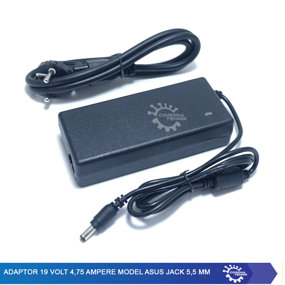 Jack 5,5 mm Adaptor 19 Volt 4,74 Ampere - Model Asus