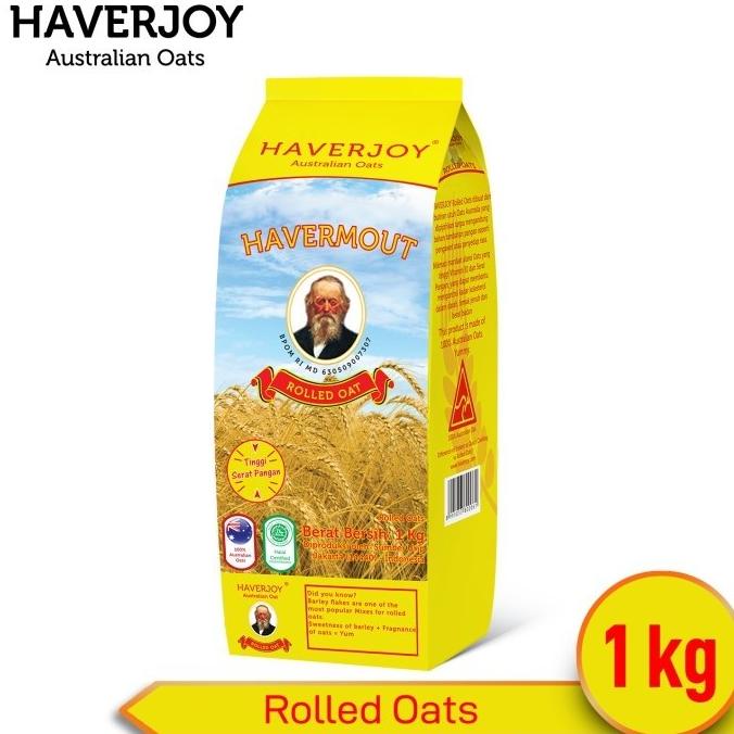 

Big Sale HAVERJOY AUSTRALIAN OATS | HAVERMOUT ROLLED OAT 1 KG Big Sale