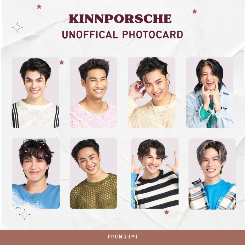 UNOFFICIAL PHOTOCARD KINNPORSCHE | Photocard Actor Thailand | Photocard Kinnporsche