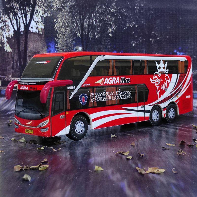 Miniatur Bus terlaris Agra Double Decker