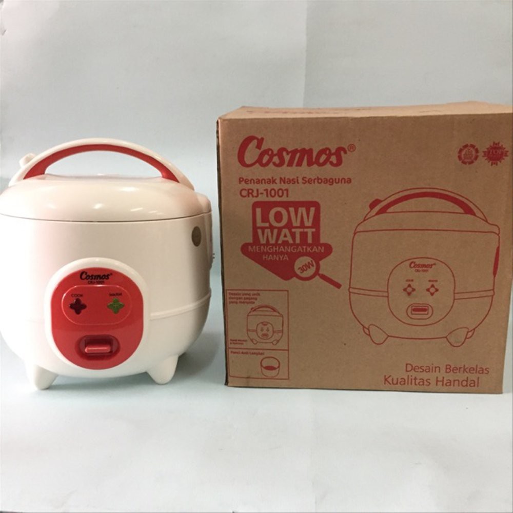 Rice Cooker / Magic Com Cosmos CRJ-1001 Low Watt Kapasitas 0,6 Liter