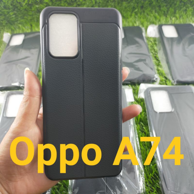 Autofocus Case Oppo A54 , Oppo A74 , Oppo A95 Casing Softcase Hitam Case Motif Kulit Jeruk Toman Sto