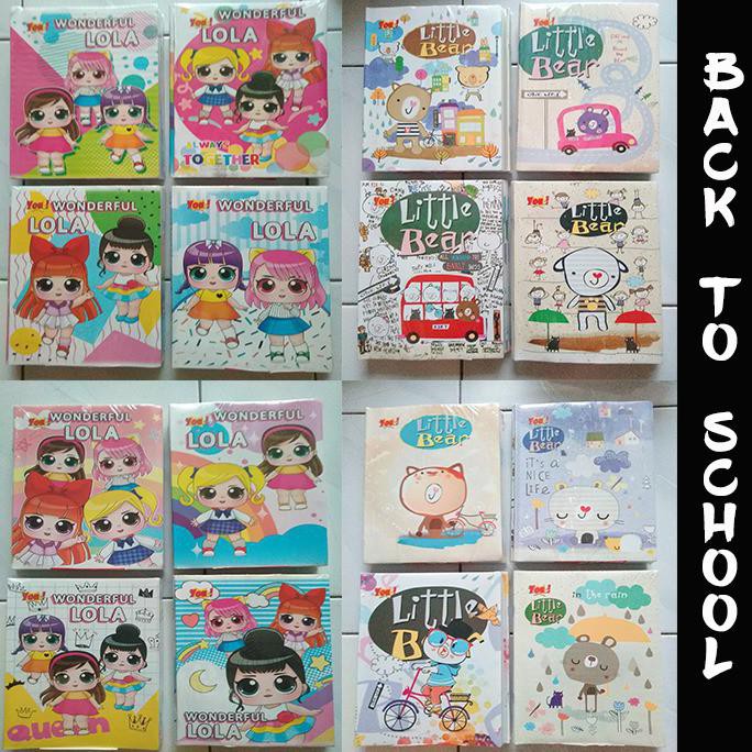 

Buku Tulis Murah Anak Sekolah 38 Lembar Karakter Kartun (ZH-ATK001)