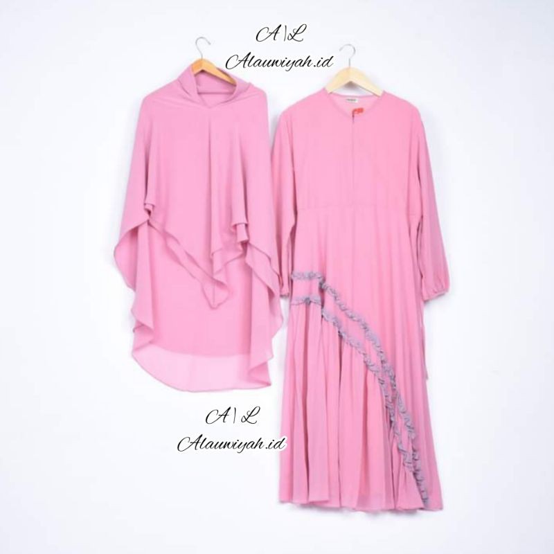 Ready Gamis JUMBO A|L CMS  Sifon Ceruty  Baby Doll