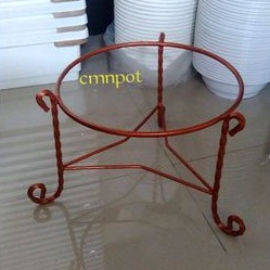 Rak Bunga Besi Tempa untuk Pot ukuran 45cm dan 50cm