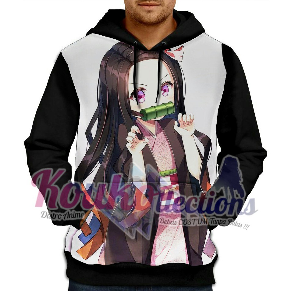 DISKON NEZUKO KIMETSU NO YAIBA JAKET-pakaian pria dan wanita ,BAJU ANIME, anime stuff,poster anime