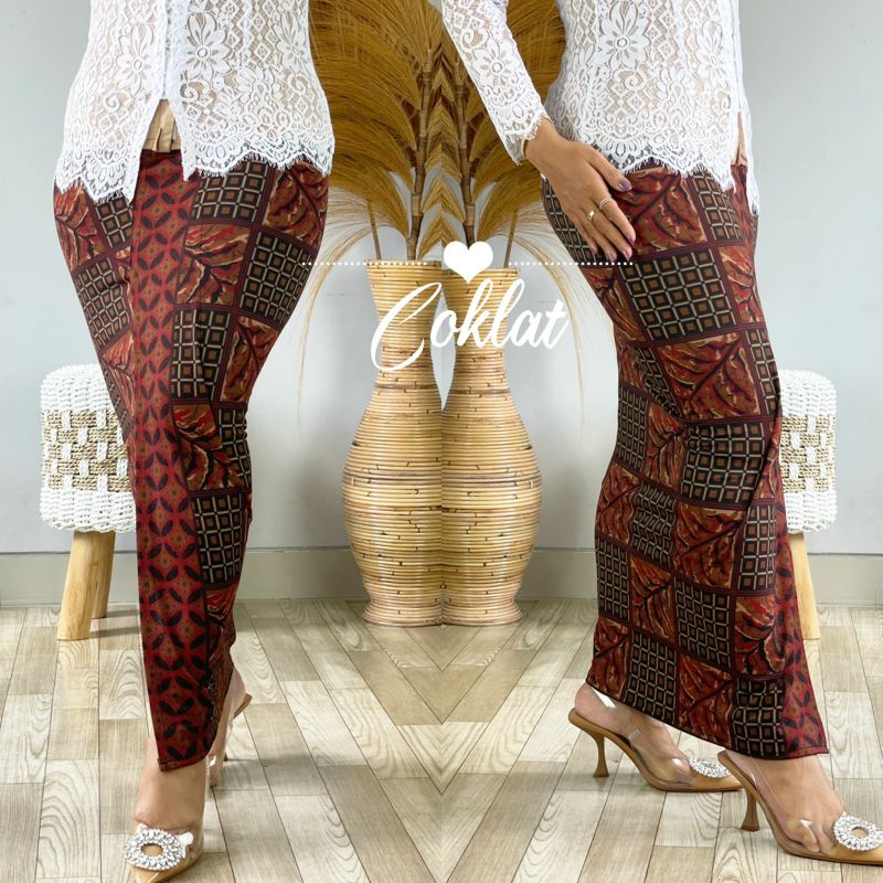 Kamen jadi jumbo motif indigo bawahan kebaya pakaian tradisional bali