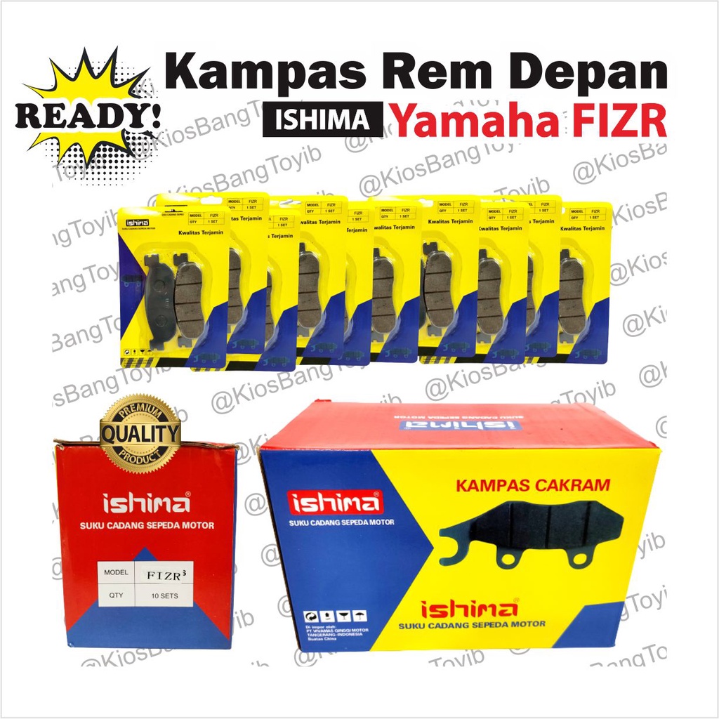 Kampas Rem Depan/Discpad Yamaha FIZ R FIZR Jupiter Z RX King RXK Vega ★ISHIMA★