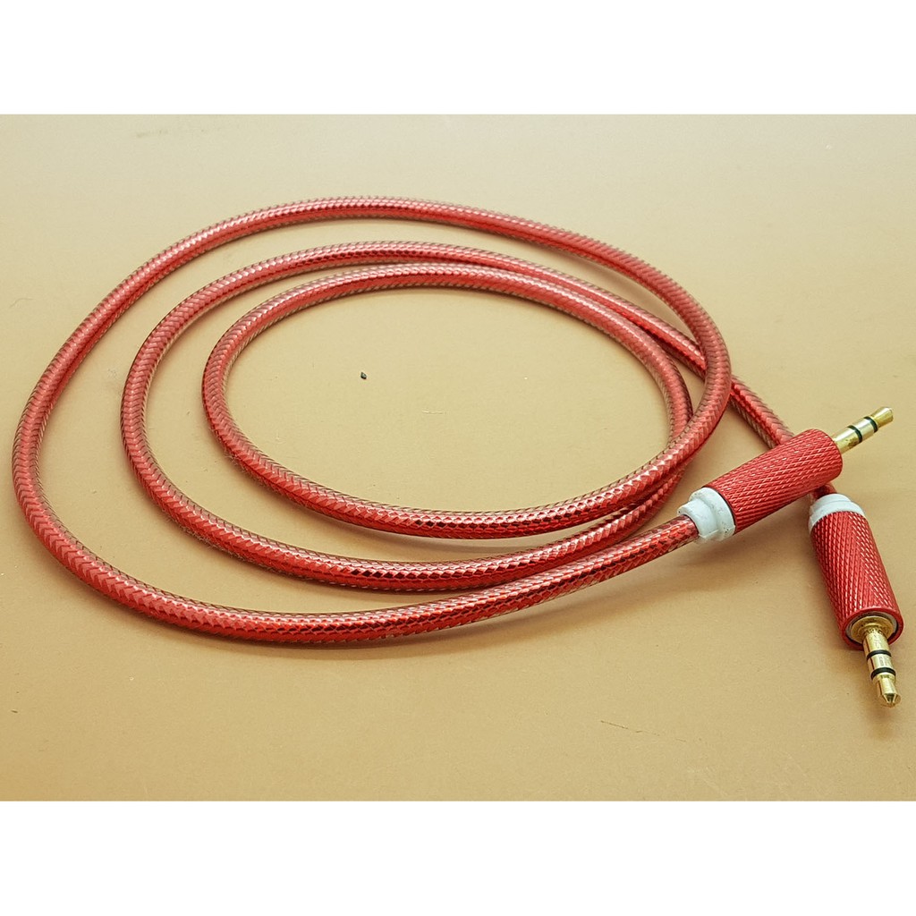 Kabel Jack Stereo-Stereo 3,5 Inch Silicon ( 1 Meter )