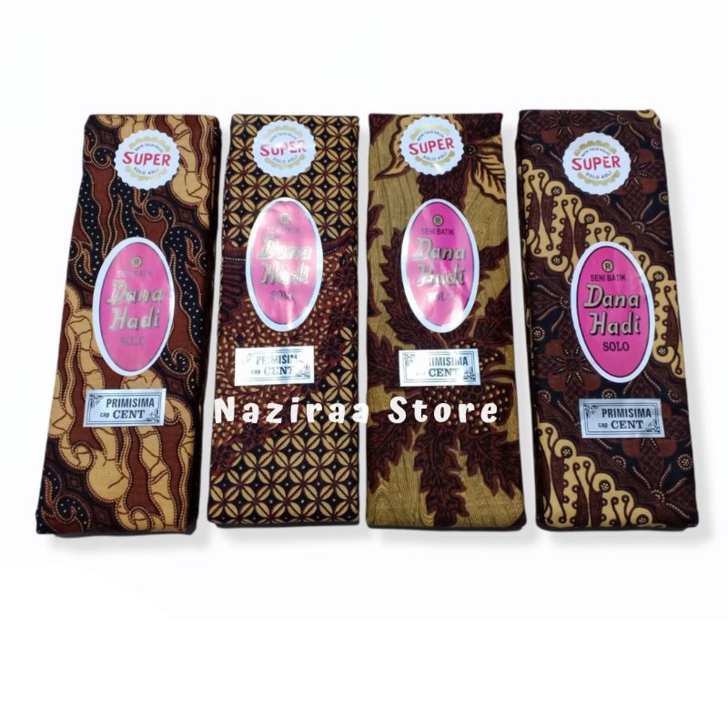 3 Pcs Kain Batik Dana Hadi Kain Panjang Batik Tapih Jarit Halus Solo Asli