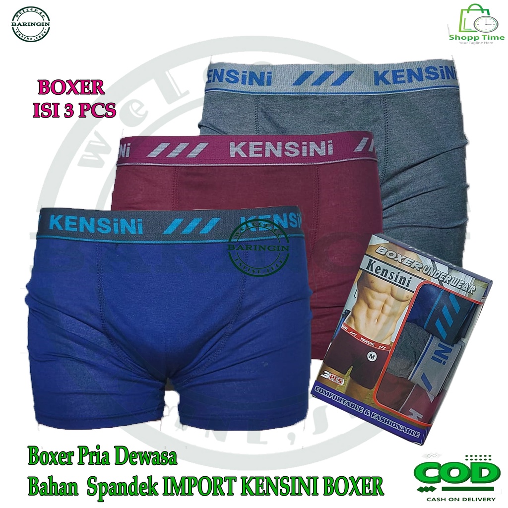 Boxer pria [ ISI 3 PCS ] Boxer pria dewasa-Celana dalam pria