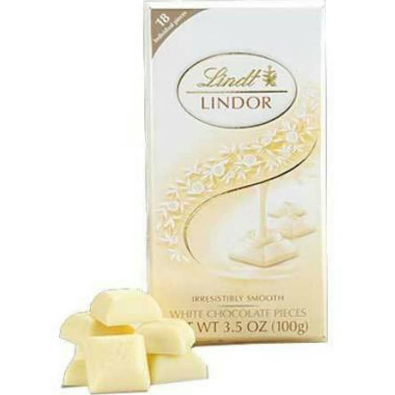 

Lindt Lindor White Chocolate Pieces Bar - Cokelat Coklat Import promo