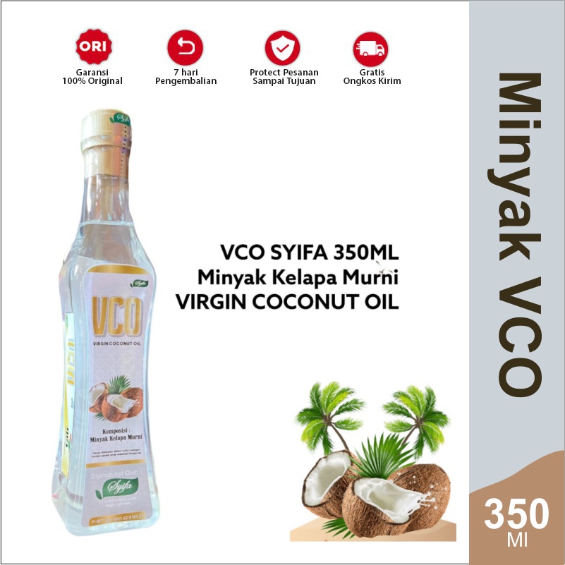 

VCO SYIFA ISI 350ML, VIRGIN COCONUT OIL