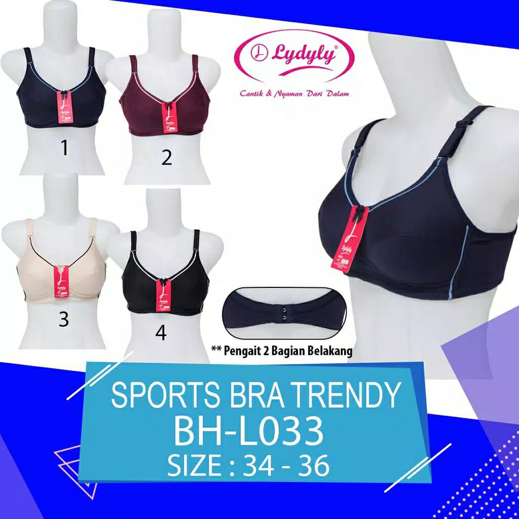 KL Bra sport soft Lydyly L033 Size 34-40 Cup B