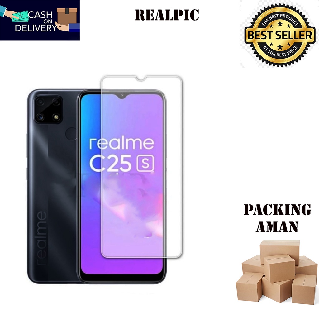 Tempered Glass Realme C25S Screen Protector Anti Gores