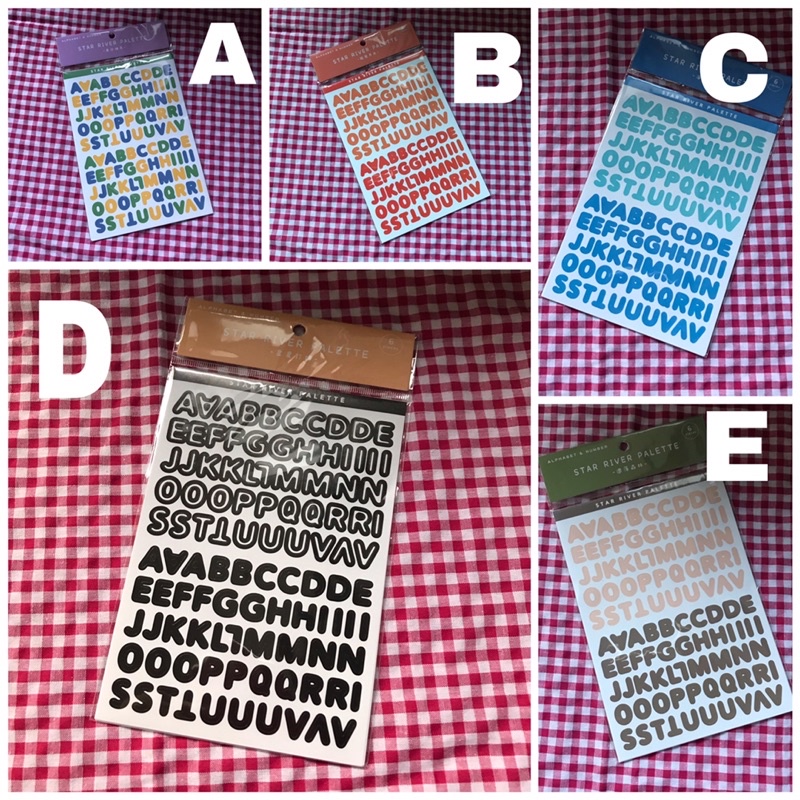 

sticker alphabet & number
