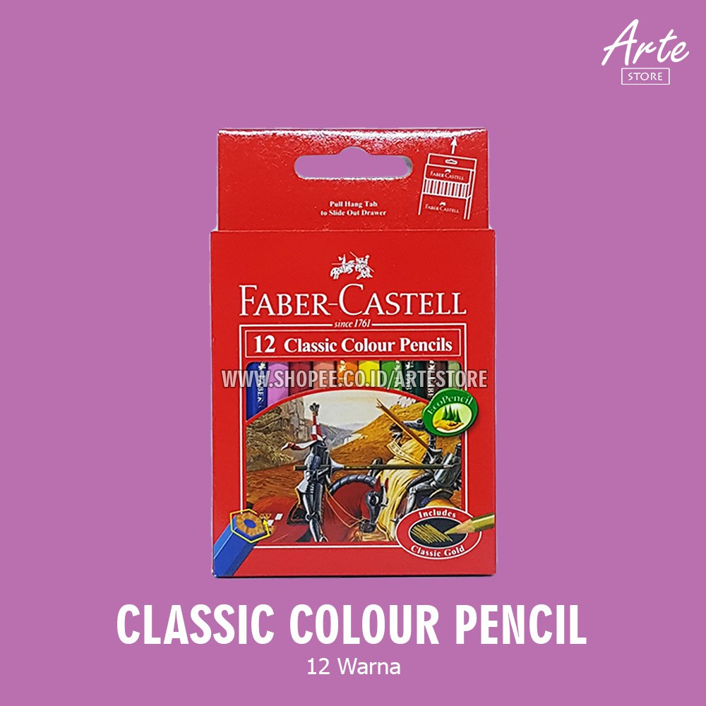 Pensil Warna Faber Castell Classic 12 Warna