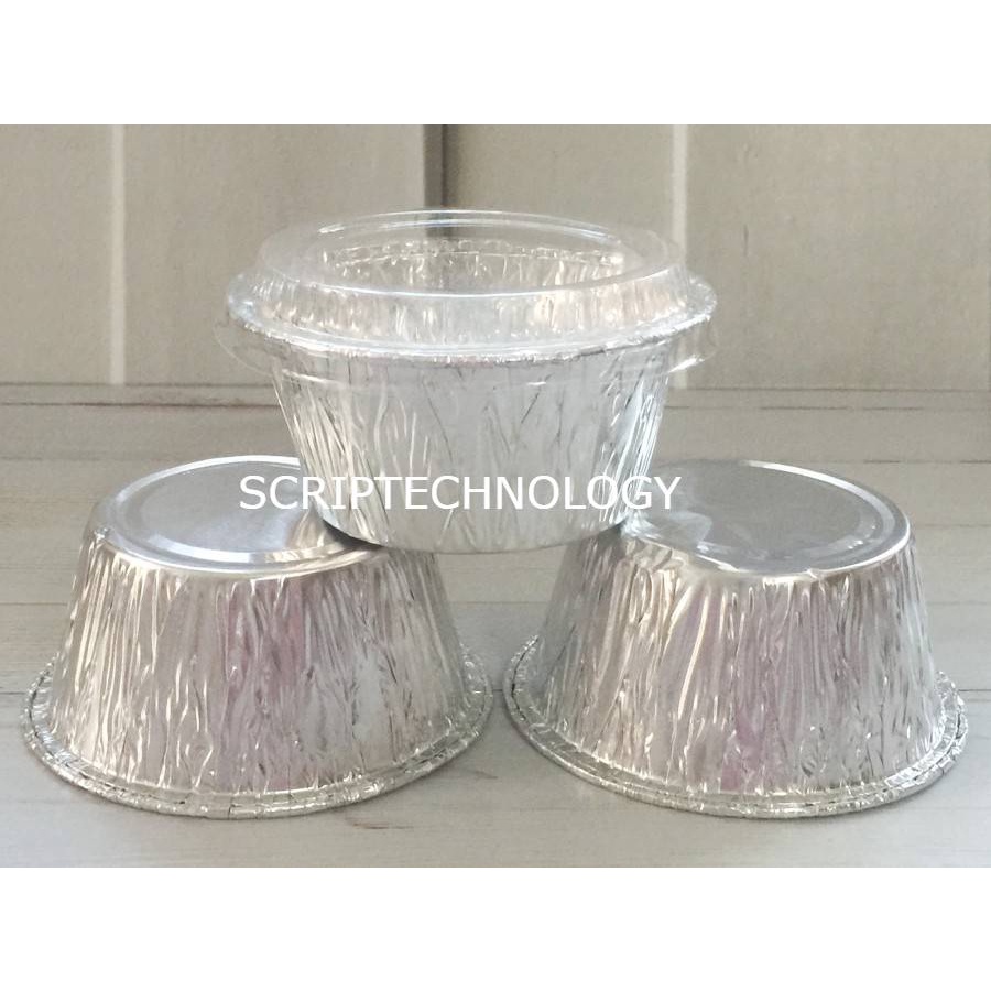 Aluminium Foil Tray RX14081 Wadah Aluminium Oval CUP Baking Kue Bulat 14081