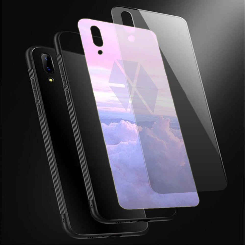 [K28] SoftCase Glass EXO For Oppo Vivo Xiaomi Samsung Iphone Realme a12 a31 a5s a52 a91 a92 a3s a37