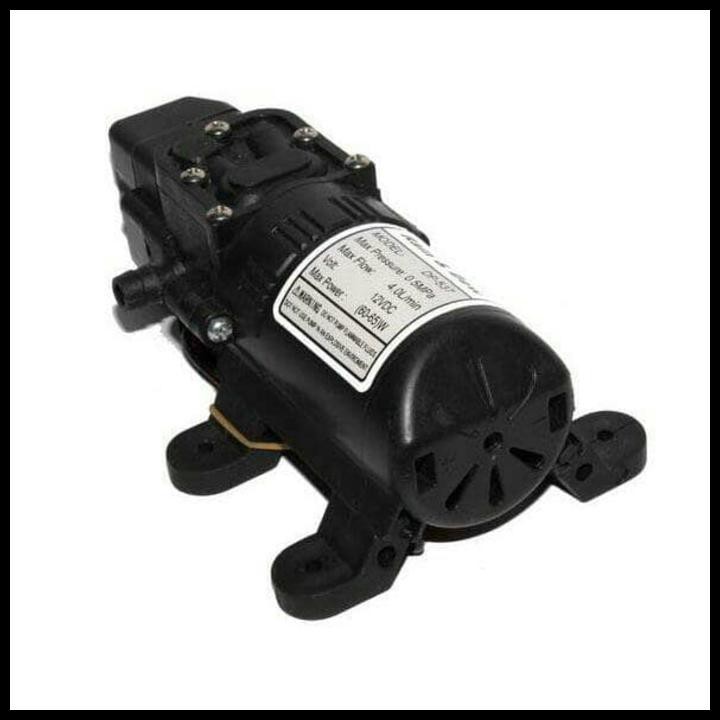 BEST DEAL PAKET POMPA AIR DC 12 VOLT DP-537 + NIPPLE + KONEKTOR SELANG 5/16 !!!!