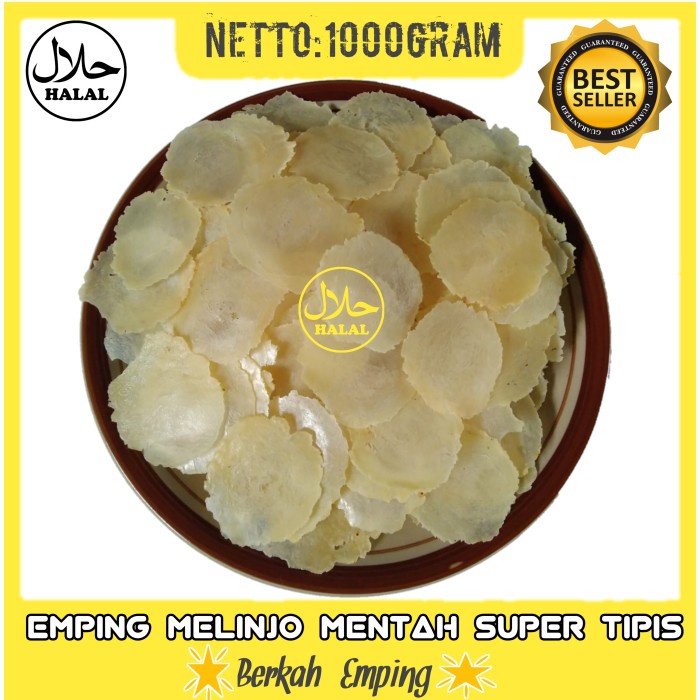 

✨COD✨ emping melinjo mentah Asli Limpung Gurih 1kg