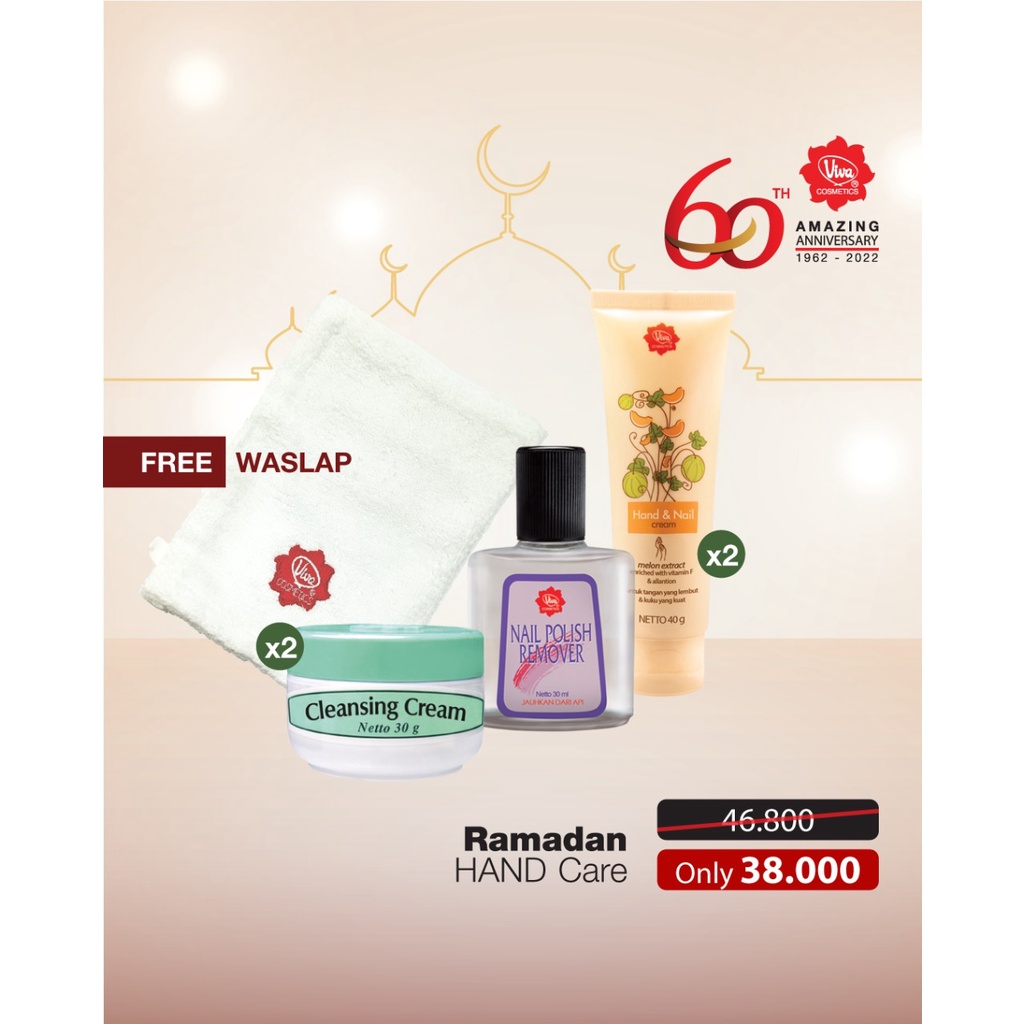2 Hand &amp; Nail 1 Nail Polish Remover 2 Cleansing Cream 30 g  FREE 1 Pcs Waslap