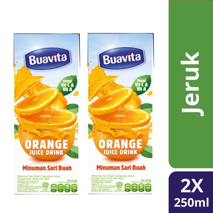 

nh201dd Buavita Juice Orange 250Ml Twin Pack Ds201Fs