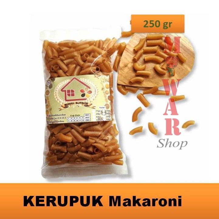 

(250 gr) KERUPUK MAKARONI Kerupuk Macroni Mentah Makaroni Pipa Renyah Tanpa Dijemur