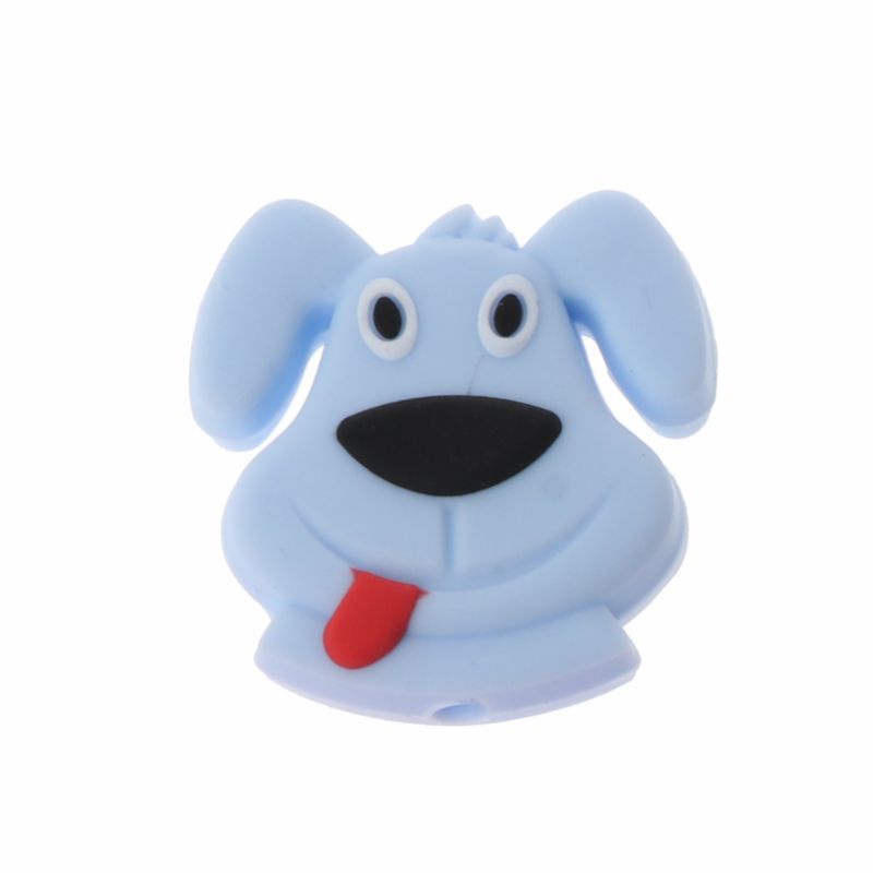 Zzz Silicone Teethers Mini Anjing Grade BPA Free DIY Tumbuh Gigi Menyusui Hadiah Longgar