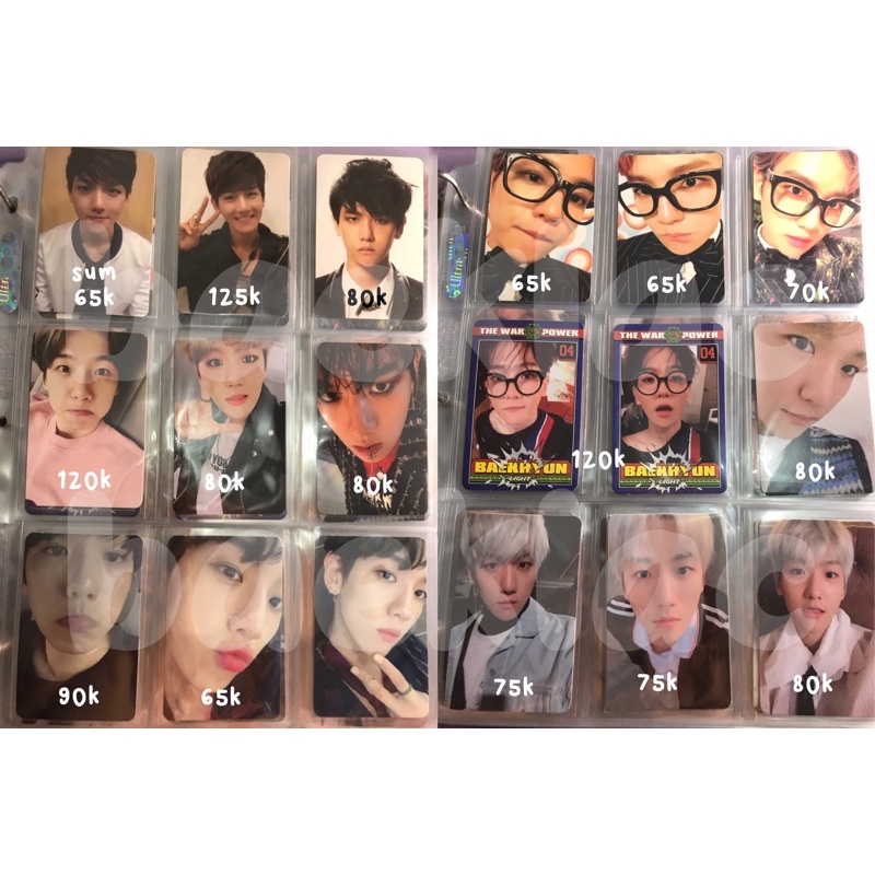 exo baekhyun photocard pc album mama overdose lmr love me right sing for you sfy monster exact lotto