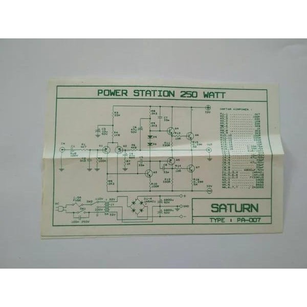 PCB Power Amplifier 250Watt Stereo Station PA-007