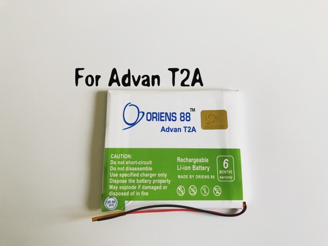 (P) Baterai batre battery Advan T2A double power/IC ORIENS88