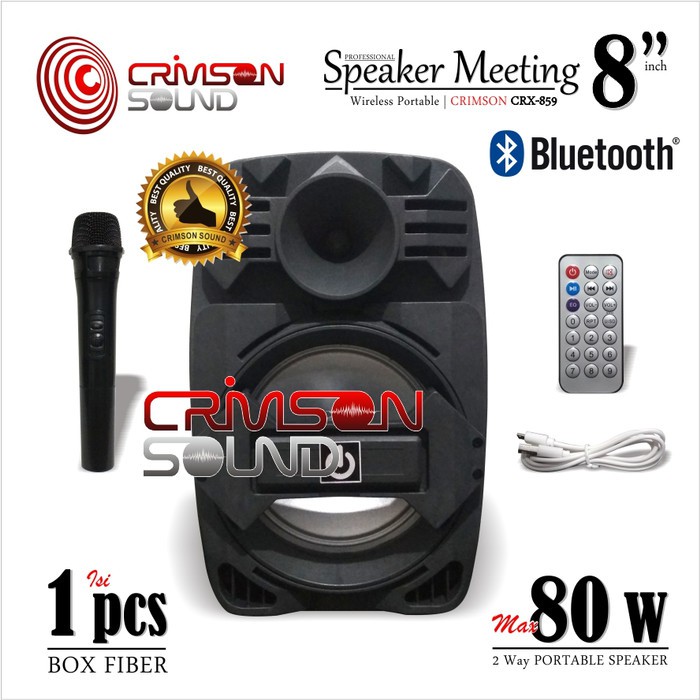 SPEAKER PORTABLE CRIMSON CRX 859 MEETING PORTABLE 8"