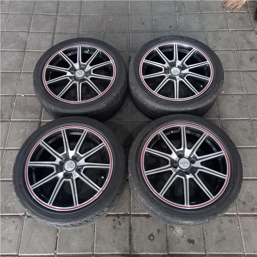 VELG MOBIL BEKAS MURAH BEKAS MOBIL, EXEPEGASUS RING 17 BAUT 4X 100 BAN 215 45 17