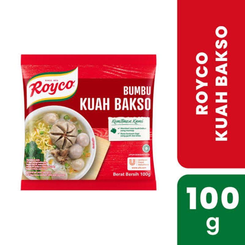 

ROYCO KUAH BAKSO | ROYCO BUMBU KUAH BAKSO 100g| RASA KUAH BAKSO MANTAP