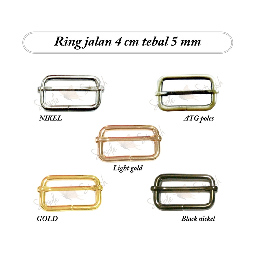 Ring untuk tali lebar 38 - 40 mm