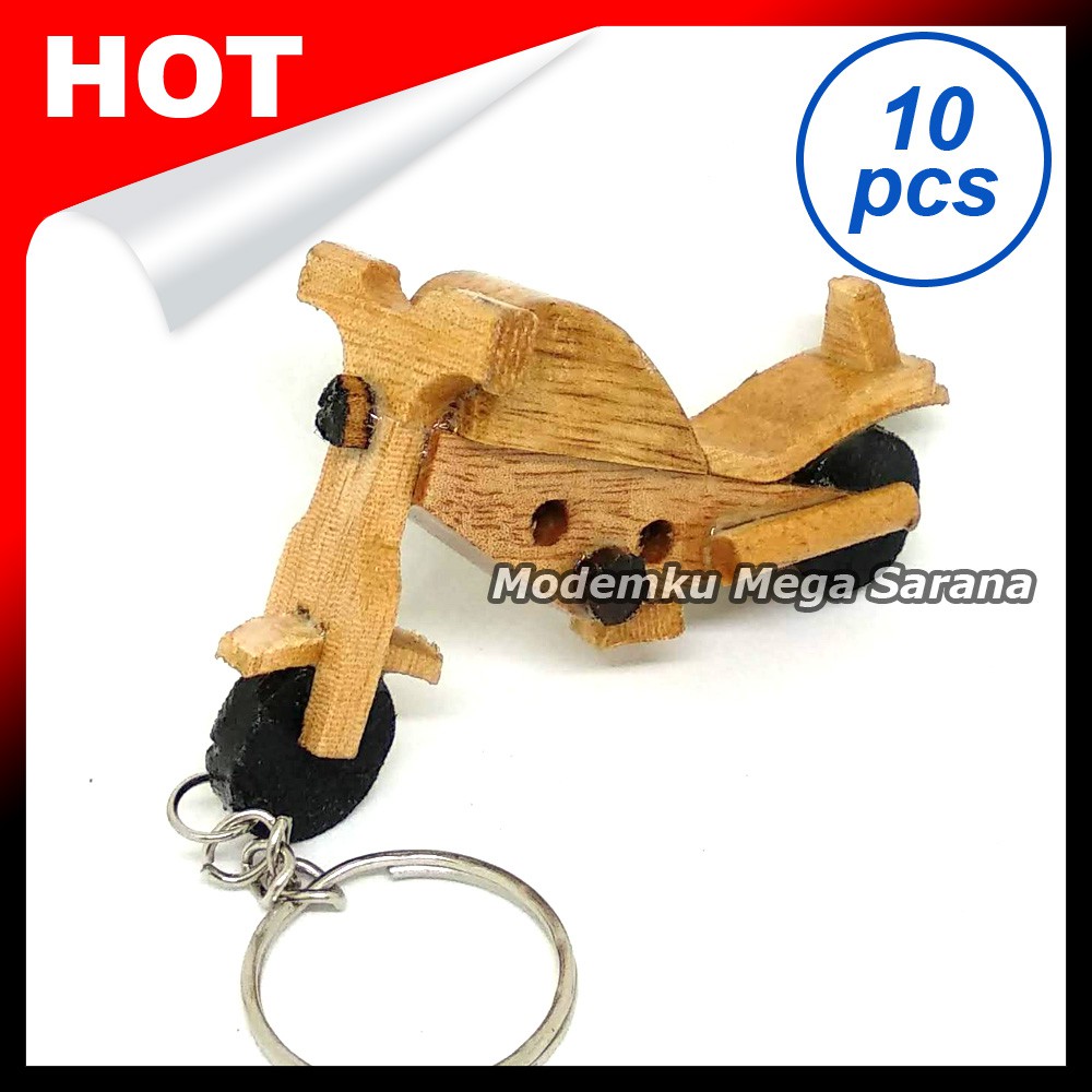Souvenir Gantungan Kunci Motor Harley Davidson - Isi 10pcs